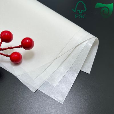 FSC 40g White Greaseproof MG Kraft Paper Silicone Oil Coated Paper For Food Sugar Packing