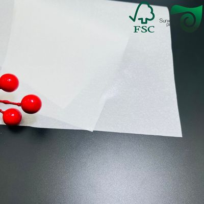 FSC 600mm Width Baking Wrapping Paper 25gsm 30gsm White Kraft Paper For Cake