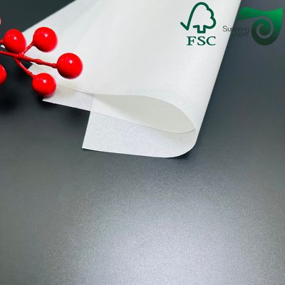 FSC 600mm Width Baking Wrapping Paper 25gsm 30gsm White Kraft Paper For Cake