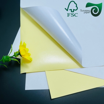 FSC Waterproof PET Printing Sticker Paper Glossy White Synthetic Paper Sheets