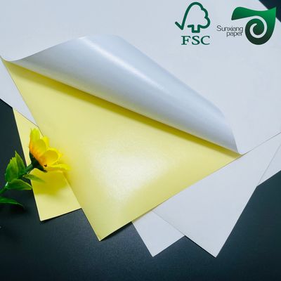 FSC 75gsm Wet Strength White Gloss Label Paper For Beverage Cold Chain Label Packaging