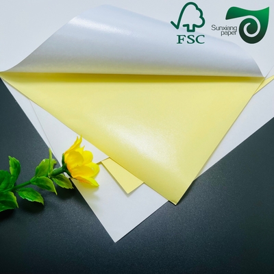 FSC 80gsm 90gsm One Side Coated Beverage Bottle Label Paper For Printing 37" 23"