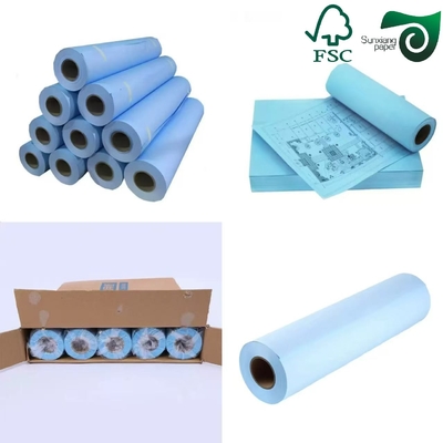 FSC Blue Digital Engineering Drawing Paper 80gsm  20'' 24''   50 Yards 2 Inch Core