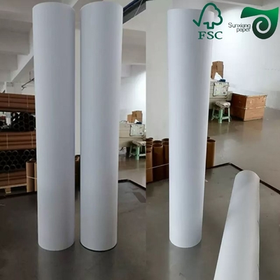 36"  500' Foot White Bond Plotter Paper Roll With A 3 Inch Core Uncoated And Smooth Surface