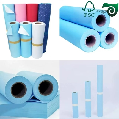 FSC Blue Digital Plotter Paper  80gsm 610mm Width End Application For Building Layout