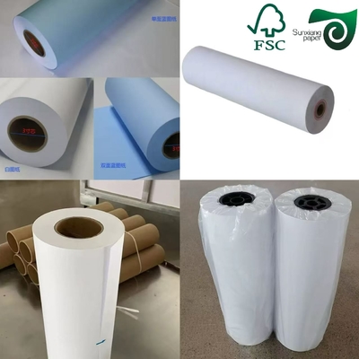 24" 500ft CAD Plotter Inkjet Bond Paper Roll Tailored For Garment Industry