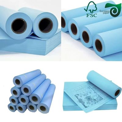 FSC 80GSM Wide Format CAD Bond Paper High Ink Absorption Engineering Drawing Paper