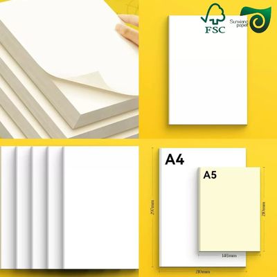 FSC Offset Paper 70gsm 80gsm Cream Bond Paper Smooth Finish  For Book Text Publishing Standard