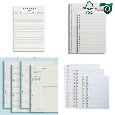 FSC 70gsm 80gsm Cream Book Paper  Notebook Printable Product Specification  Details