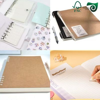 250gsm FSC Certified Cream Wood Free Paper For School Notebooks Books