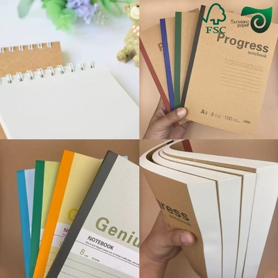 FSC 70gsm 80gsm 100gsm Uncoated Natural White Offset Printing Book Paper 841mm 594mm