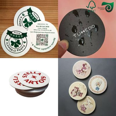 24 36 Inch Super White Absorbent Coaster Paper  0.4mm   0.6mm Beermat Base Paper