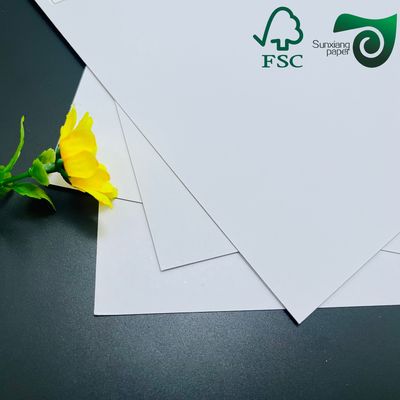 FSC 1mm Grey Cored Dual Sided White Cardstock Matte Surface With Superior Ink Absorption