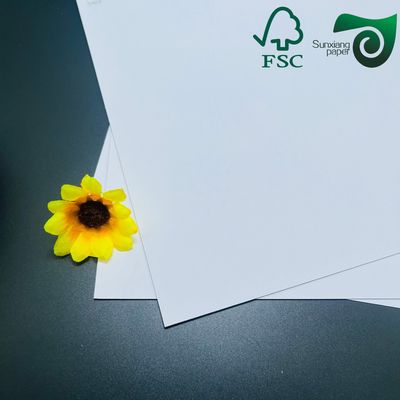FSC Coated Duplex Stone Paper 100 400μM Recycled Waterproof Double Sided Coated Board
