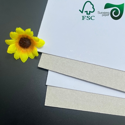 FSC Certified 200g 230g Printable Hard Fold Duplex Board With Grey Back For Notebook Covers