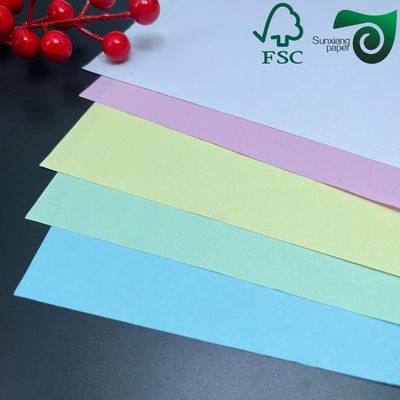 NCR Carbonless Copy Paper White Pink Yellow Blue Multi Part Bank Statement Invoice Printable Paper