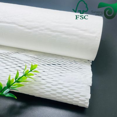 80gsm Honeycomb Paper Wrap Shockproof Cushion Packaging Paper For E-Commerce