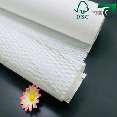 FSC Certified 50gsm Brown Honeycomb Wrap Eco Friendly Cushioning For E Commerce Fragile Items