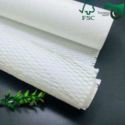 100GSM Brown Honeycomb Paper Wrap Eco Cushion Packaging For E Commerce Fragile Items