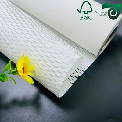 FSC 100gsm White Brown Honeycomb Wrap Eco Friendly Cushioning for E Commerce Fragile Items