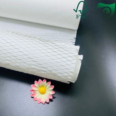 White FSC Eco Friendly Honeycomb Paper Packaging Material  Shockproof Anti Fall Express Cushion Pad