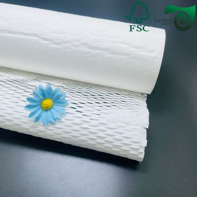 FSC Certified 100gsm White Brown Honeycomb Wrap  Eco Protection For Fragile E Commerce Goods
