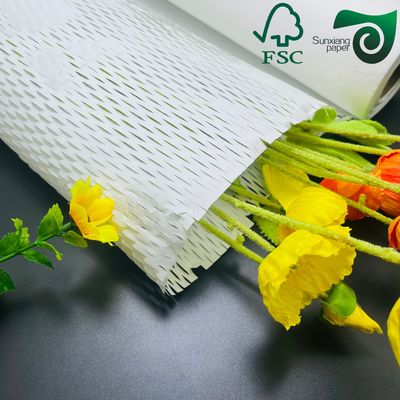 FSC Certified 100gsm White Brown Honeycomb Wrap  Eco Protection For Fragile E Commerce Goods