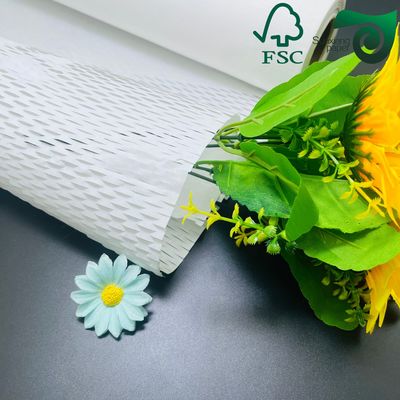 FSC 100gsm White Brown Honeycomb Wrap Eco Friendly Cushioning for E Commerce Fragile Items