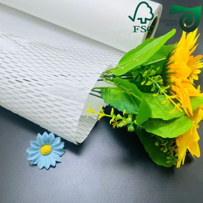 FSC Eco Friendly Honeycomb Paper Cushion Pad  Shockproof Packaging white For E Commerce