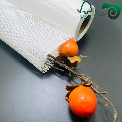 FSC 100gsm RED Brown Honeycomb Paper Wrap Eco Cushion For E Commerce Fragile Items