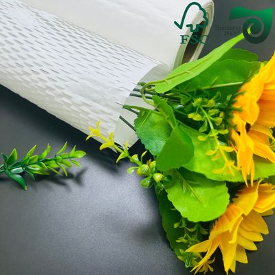 FSC 100gsm RED Brown Honeycomb Paper Wrap Eco Cushion For E Commerce Fragile Items