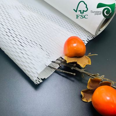 FSC 80gsm White Brown Honeycomb Paper  Eco Friendly Cushion for E Commerce Fragile Goods