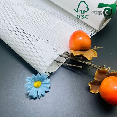FSC 80gsm White Brown Honeycomb Paper  Eco Friendly Cushion for E Commerce Fragile Goods