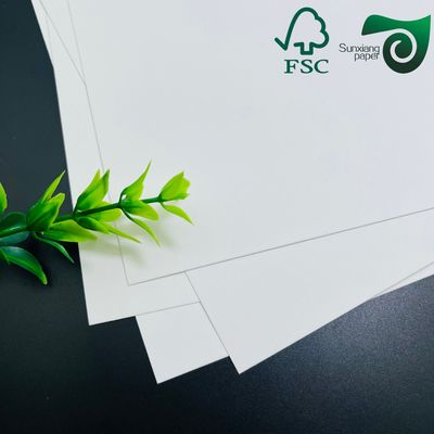 FSC Food Safe White Kraft Paper For Bag Making Ultra Strong Tearproof All Wood Pulp