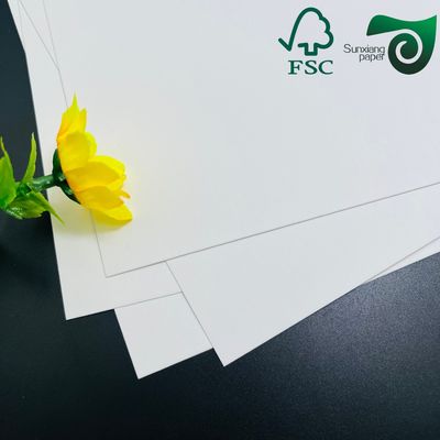 325gsm FSC Uniform White Coated Kraft Back Paper 70cm 100cm Perfect For Bread Packaging