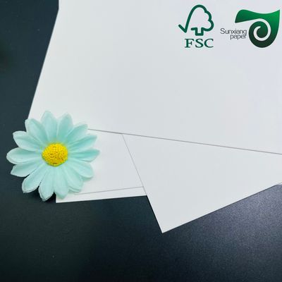 325gsm FSC Uniform White Coated Kraft Back Paper 70cm 100cm Perfect For Bread Packaging