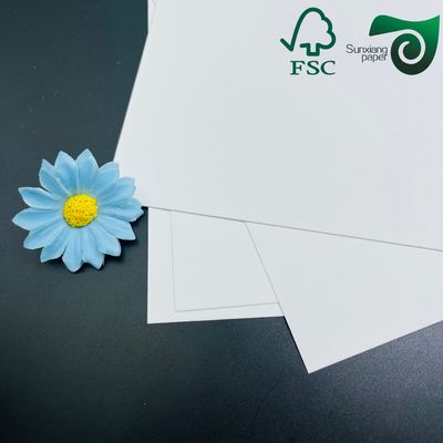 White Kraft Paper 110gsm 120gsm High Stiffness Shopping Bag Grade Sunxiang Paper
