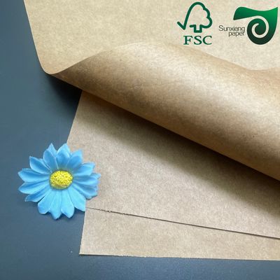 FSC Certified Natural Kraft Paper 90gsm 100gsm For Grocery Bag Retail Packaging