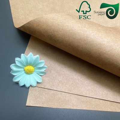 FSC 90gsm High Strength Brown Kraft Paper  Food Grade Bag Paper For Kraft Paper Bags Handbags