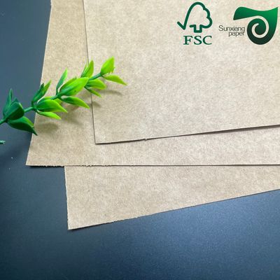 FSC Certified Natural Kraft Paper 100gsm 90gsm Premium Solution For Grocery Bags Packaging