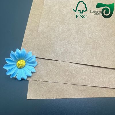 FSC Uncoated Brown Kraft Paper 50gsm 60gsm For Food Grade Food Bags