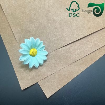 FSC Certified Natural Kraft Paper 100gsm 90gsm Premium Solution For Grocery Bags Packaging