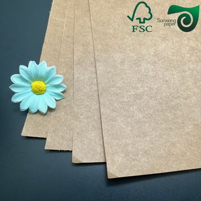 40g 50g  55g  One Side Glossy Food Grade MG Brown Kraft Paper FSC Wrapping Paper