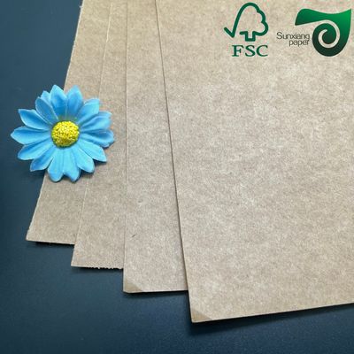 40g 50g  55g  One Side Glossy Food Grade MG Brown Kraft Paper FSC Wrapping Paper
