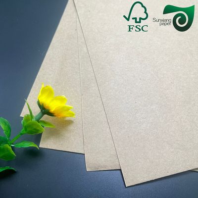 FSC 200GSM 300GSM Virgin Brown Kraft Paper 210mm 297mm For Crafts DIY Cards