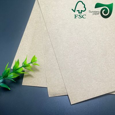 FSC Certified Brown Single Side MG Coated Ribbed Kraft Paper Food Grade For Bread Bags