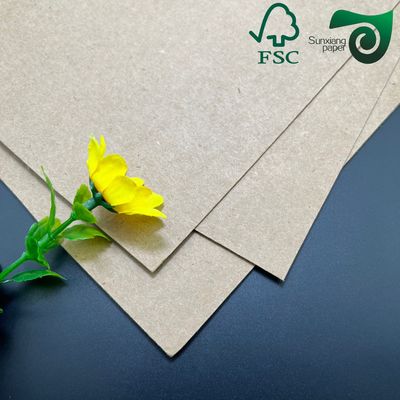 FSC 36"  1200ft 120g 150g Unbleached Kraft Paper For Courier Bags