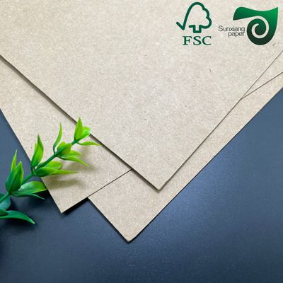 FSC 36"  1200ft 120g 150g Unbleached Kraft Paper For Courier Bags