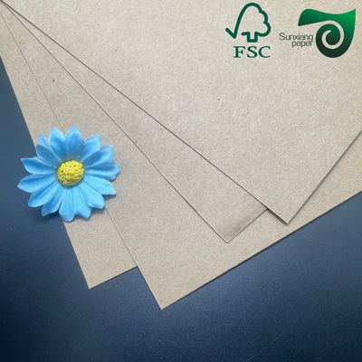 FSC Recycled Kraft Liner Board Paper Hard Stiffness 100gsm 200gsm For Notebook Covers