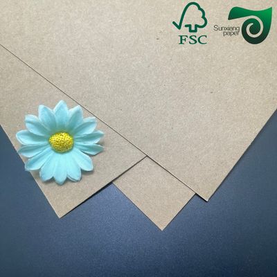 FSC Certified Uncoated Unbleached Kraft Liner Paper 80gsm 450gsm Recycled Virgin Pulp Options